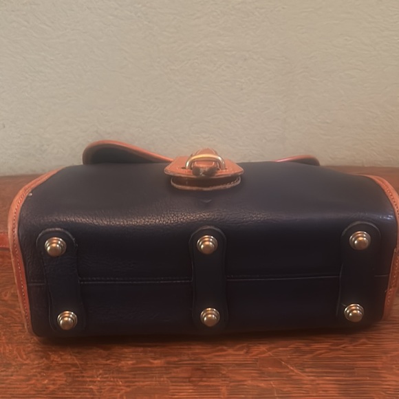 Dooney & Bourke Vintage Essex Navy All Weather Leather Shoulder Bag - Picture 8 of 16